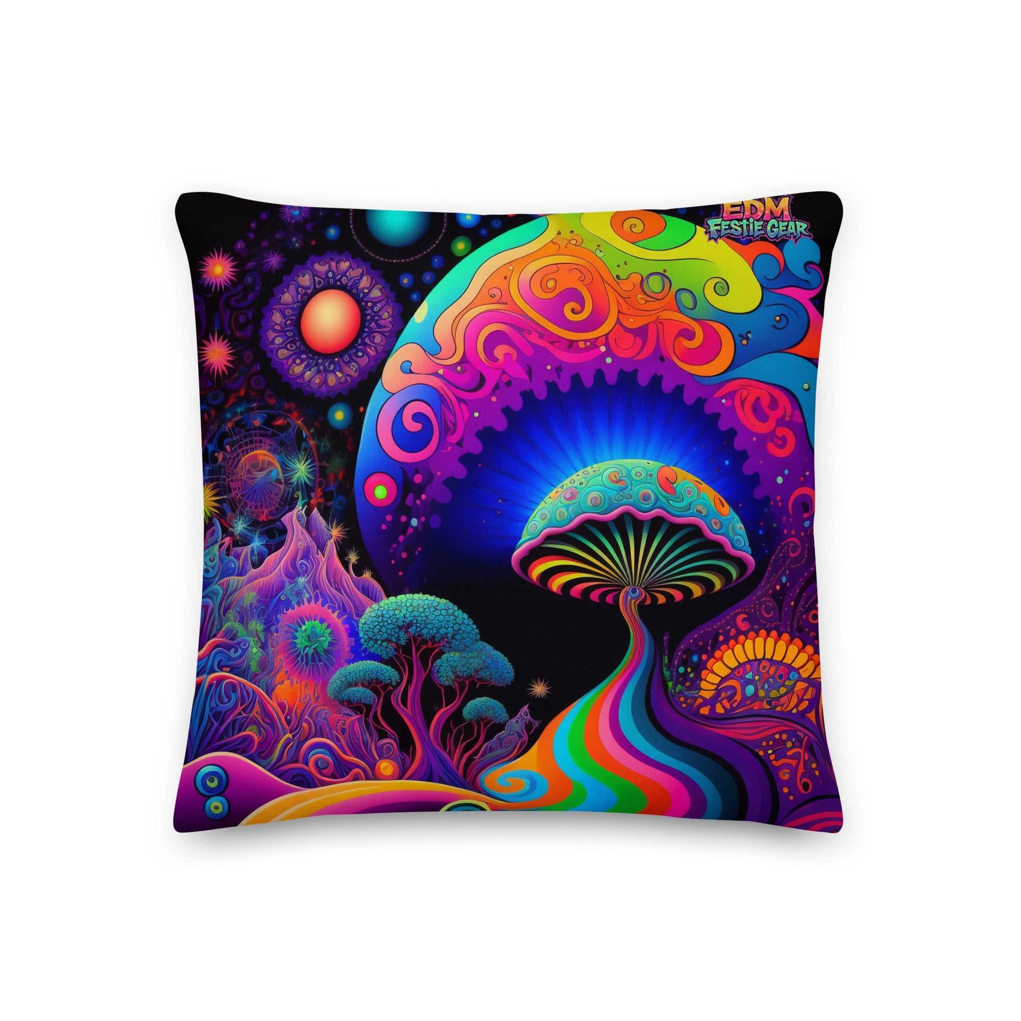 Space Fantasy Premium Pillow For EDM Rave Festival Outfit Clothing