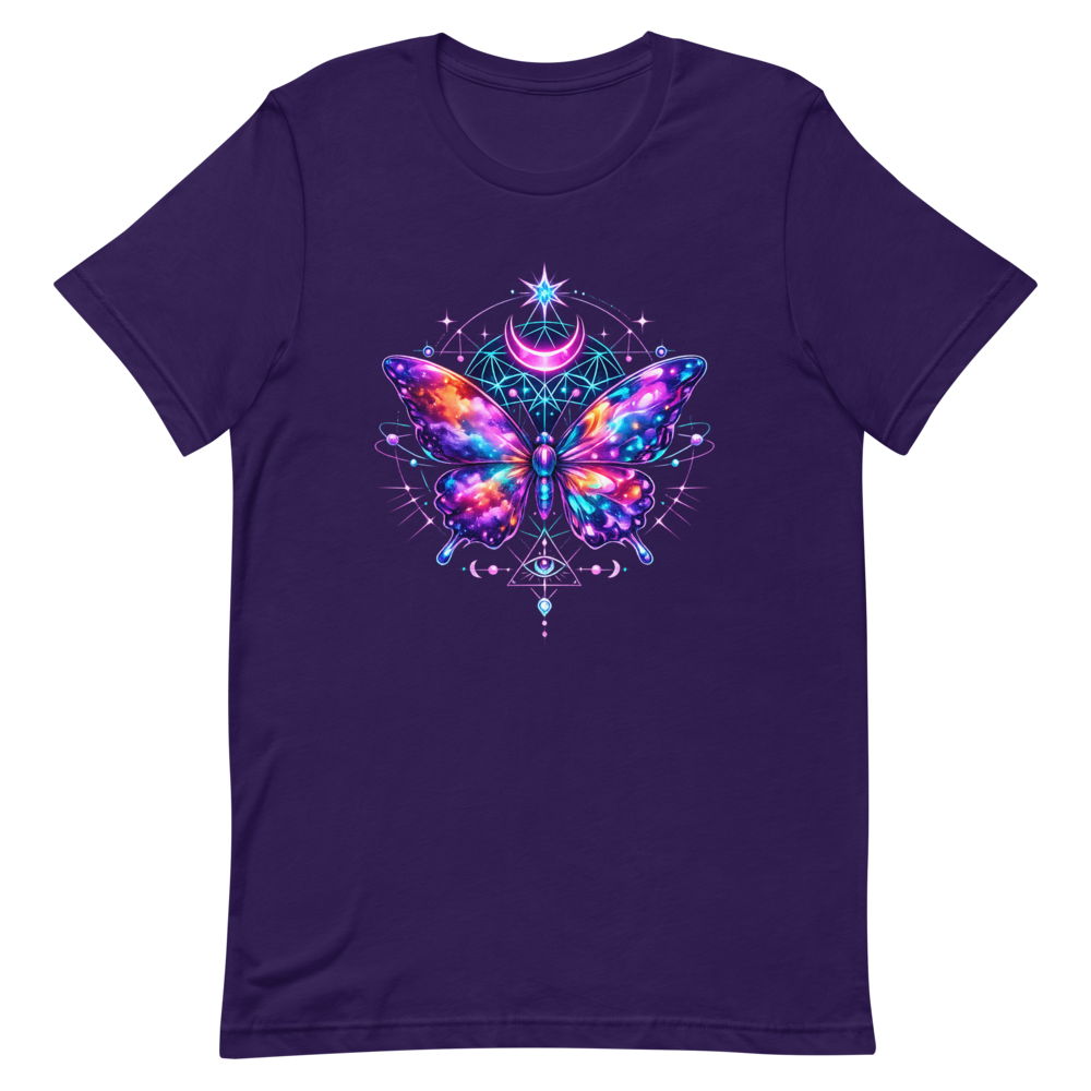 Cosmic Butterfly Tee - Purple preview