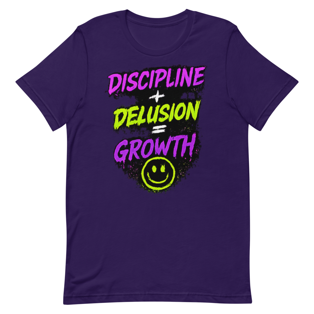 Discipline + Delusion = Growth Tee - Team Purple preview