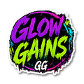 Glow Gains Circle Logo Sticker preview