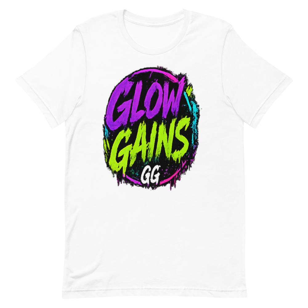 Glow Gains Circle Logo Tee - White preview