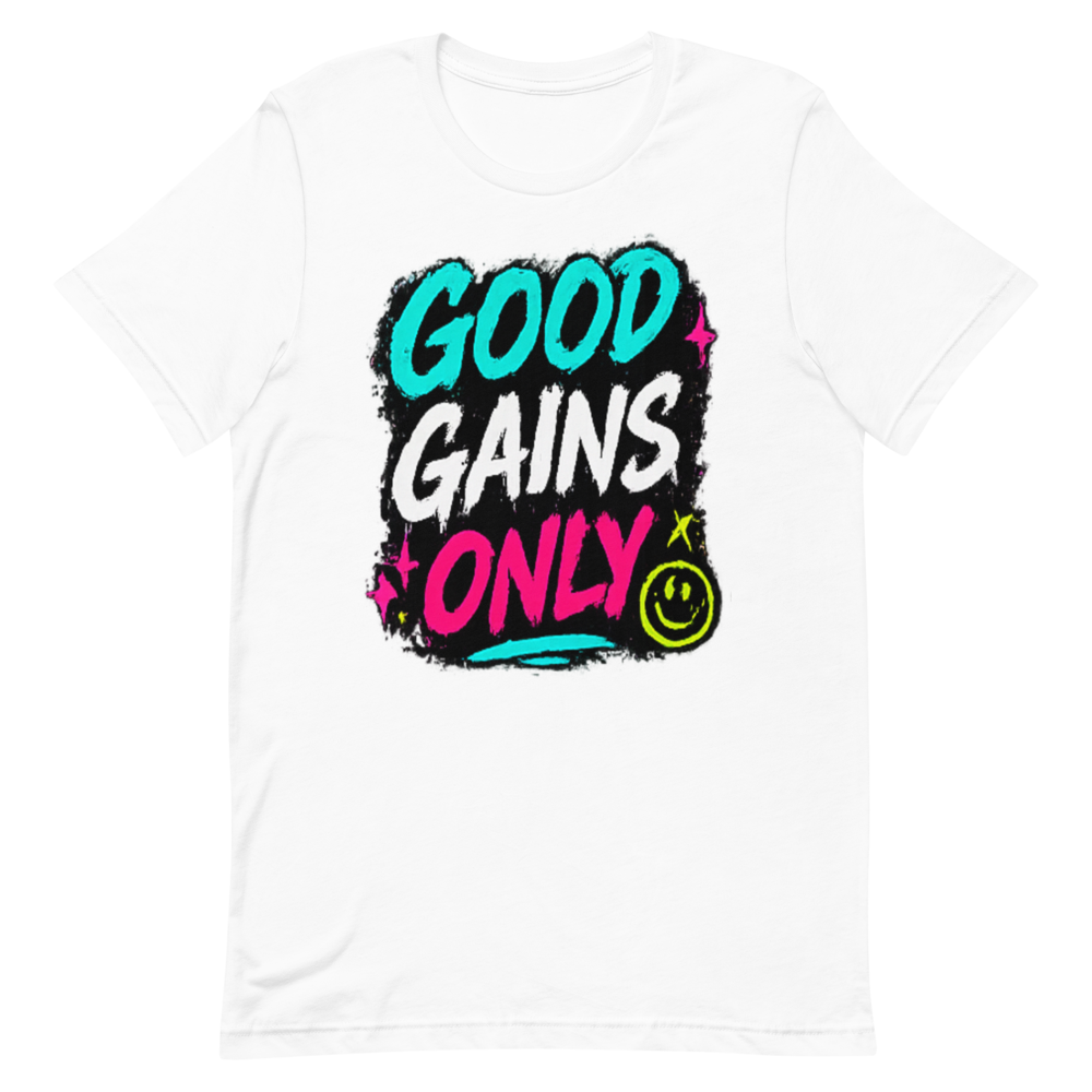 Good Gains Only Tee - White preview