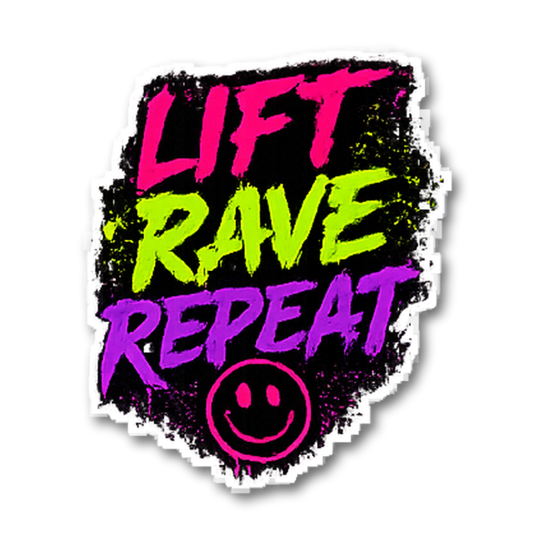 Lift Rave Repeat Sticker preview