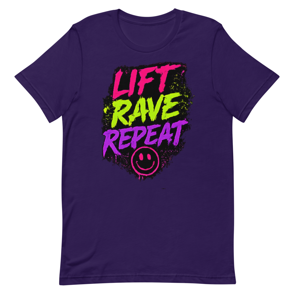 Lift Rave Repeat Tee - Team Purple preview