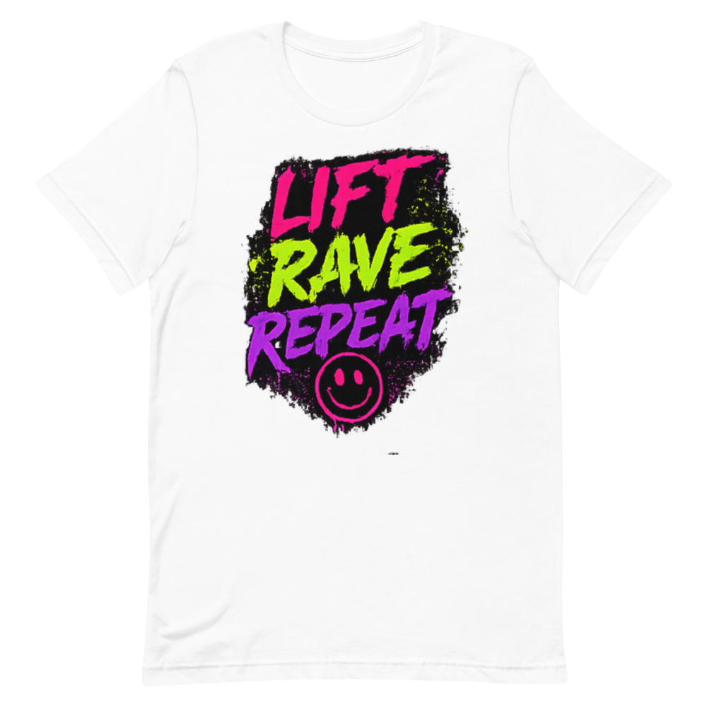 Lift Rave Repeat Tee - White preview