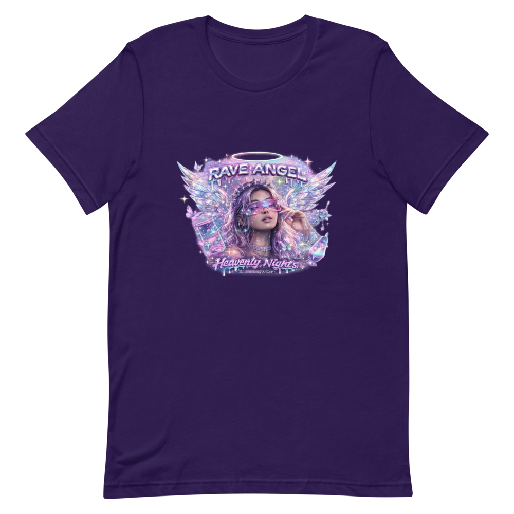Rave Angel Tee - Purple preview