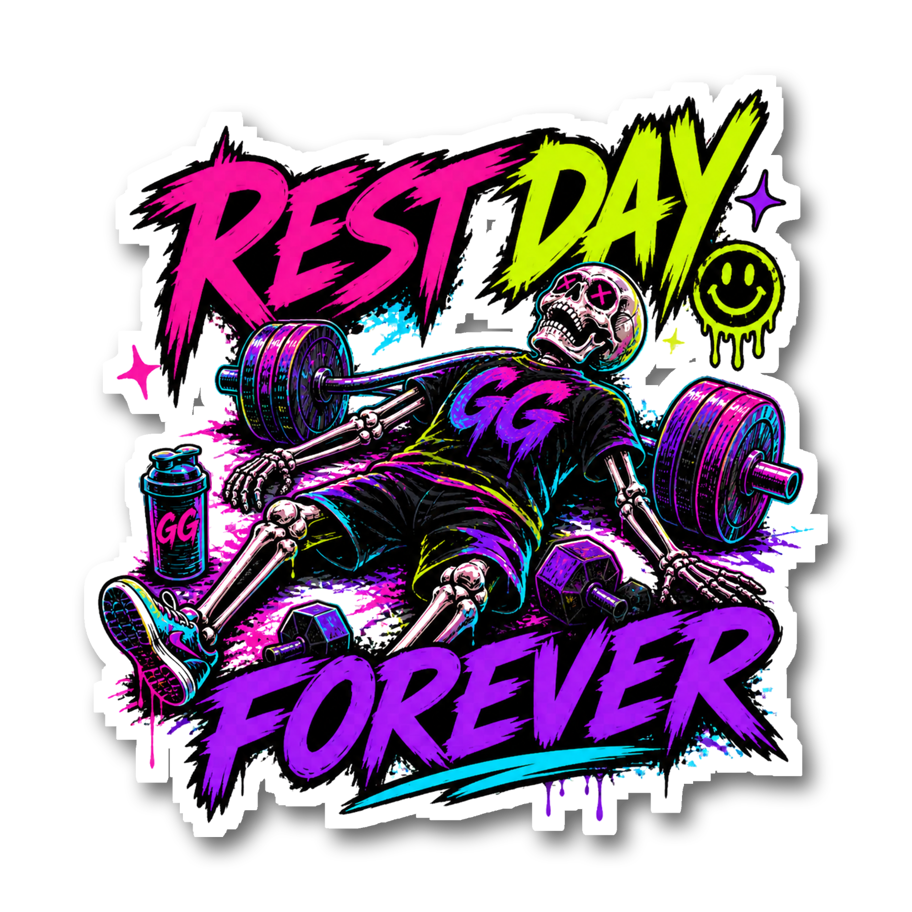 Rest Day Forever Sticker preview