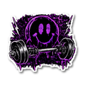 Smiley Barbell Sticker preview